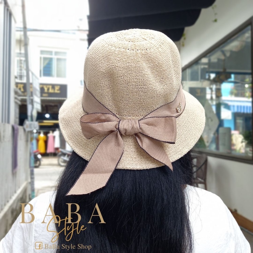 Mũ Cói Nữ Thời Trang vành Nhỏ Phong Cách Hàn Quốc Không Mất Phom Dễ Gấp Gọn Thân Thiện Môi Trường