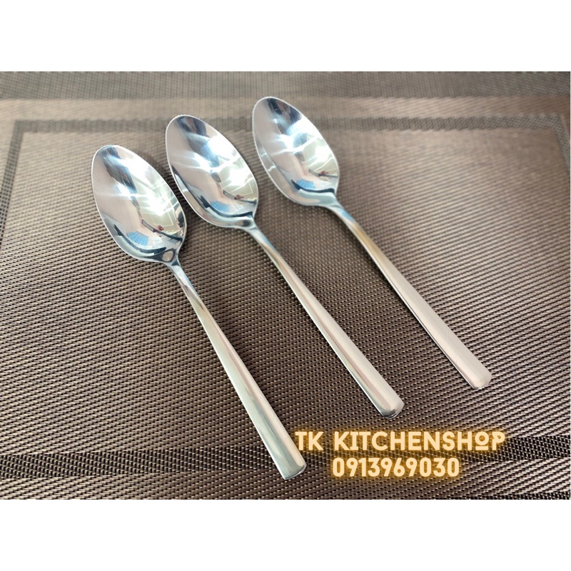 Thìa inox ăn phở sâu lòng cán dẹt siêu xịn, thìa inox ăn súp chuyên dụng trong khách sạn 5 sao, hàng inox 304 cao cấp