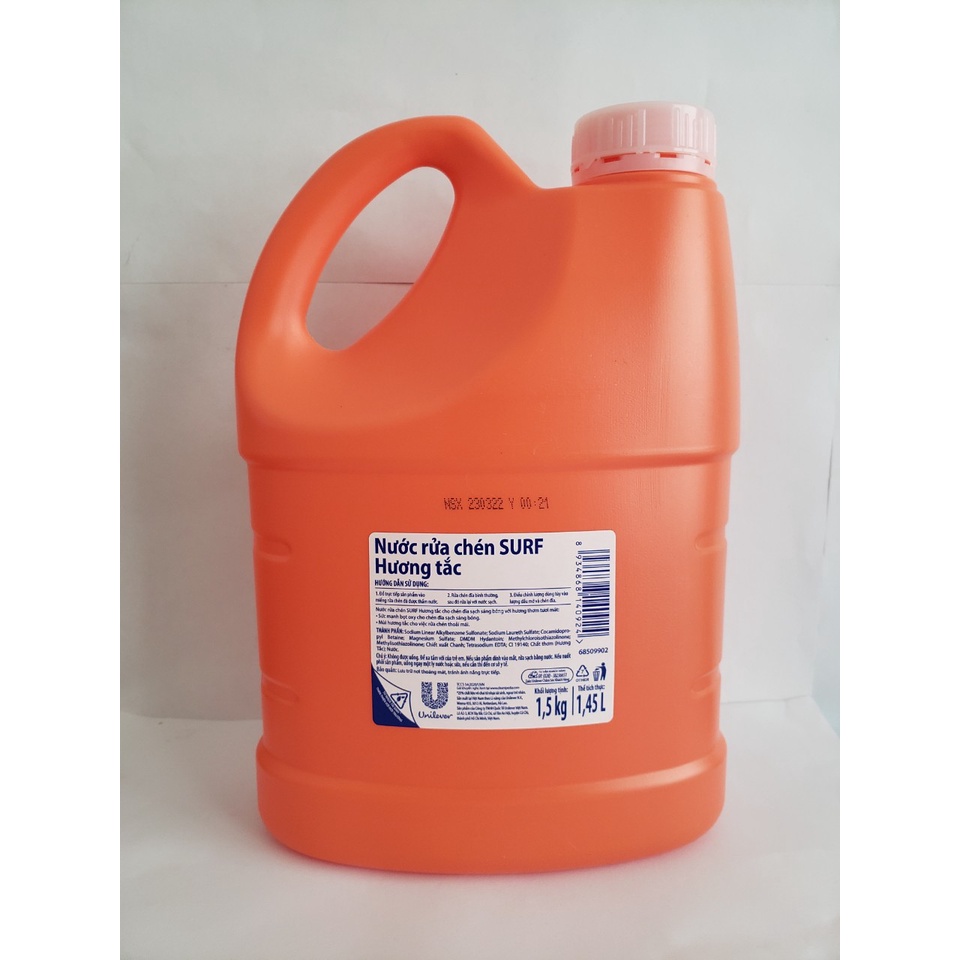 Nước rửa chén Surf hương tắc can 1.5kg