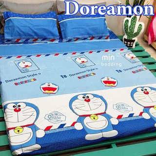 Bộ ga gối Doremon (1 ga chun và 2 vỏ gối nằm)