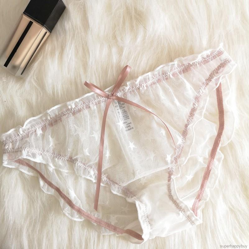 Quần Lót Ren In Hình Ngôi Sao Xinh Xắn Phong Cách Nhật Bản Cho Nữ