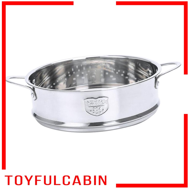 Rổ Hấp Thức Ăn Bằng Thép Không Gỉ Có Tay Cầm Dài 16cm