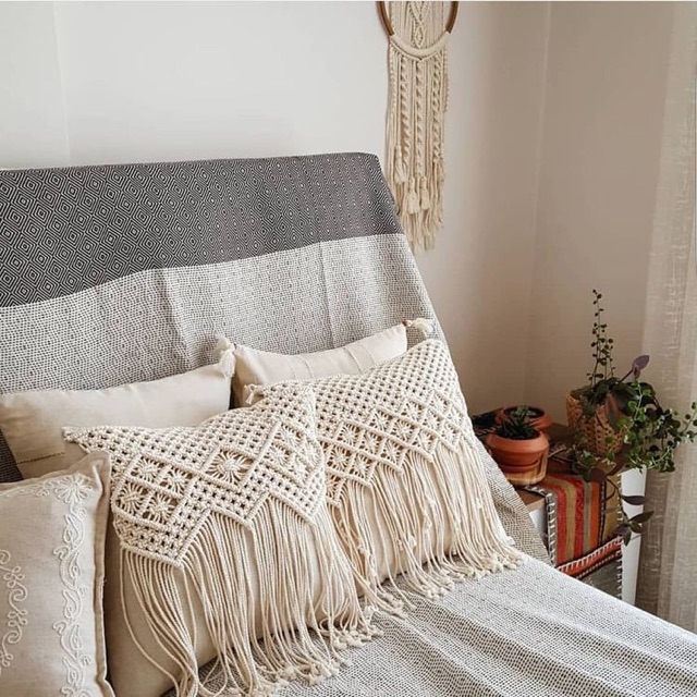 Gối macrame, gối trang trí sofa