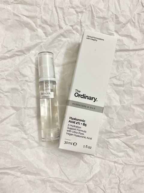 Serum cấp nước và phục hồi da The Ordinary Hyaluronic Acid 2% + B5 30ml