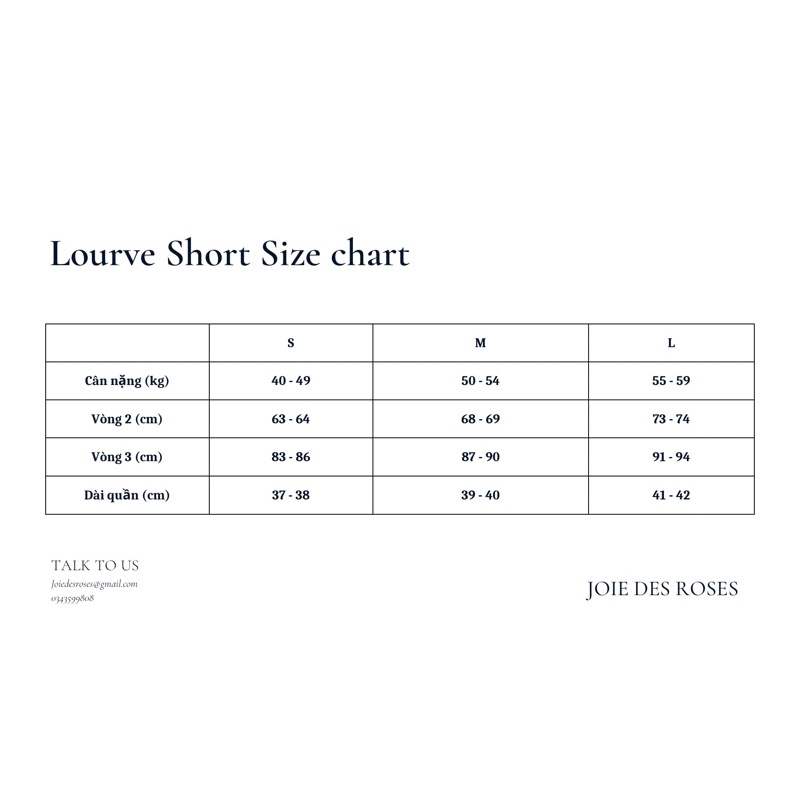 JOIE DES ROSES - Quần Lourve Short