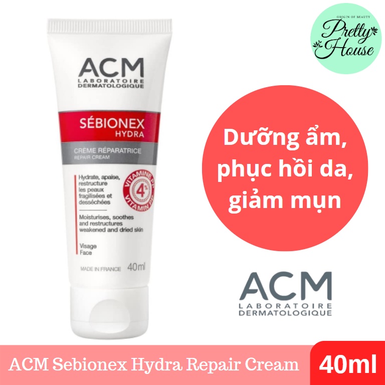 [DATE MỚI-CHÍNH HÃNG PHÒNG KHÁM DA]Kem Dưỡng Ẩm Dành Cho Da Mụn ACM Sebionex Hydra Repair Cream