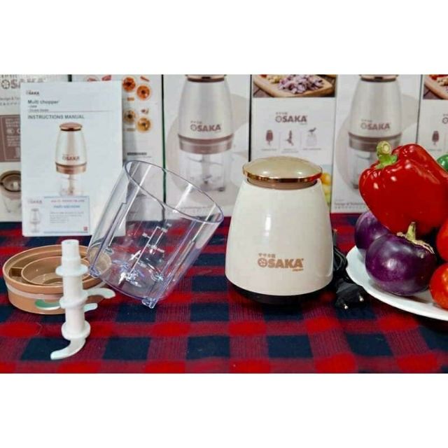 Máy Xay Sinh Tố Đa Năng OSAKA Nắp Đồng - Xay Sinh Tố, Xay Thịt, Xay Mọi Loại Thực Phẩm, Nhỏ Gọn, Mạnh Mẽ, Tiện Dụng