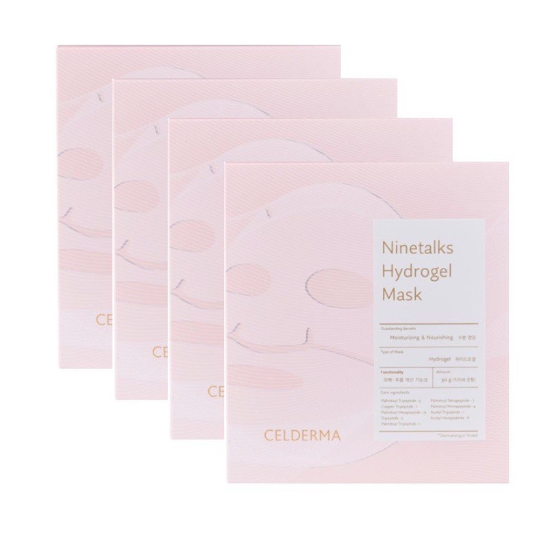 ( LẺ 1 MIẾNG) Mặt nạ thạch sinh học Celderma Ninetalks Hydrogel Mask