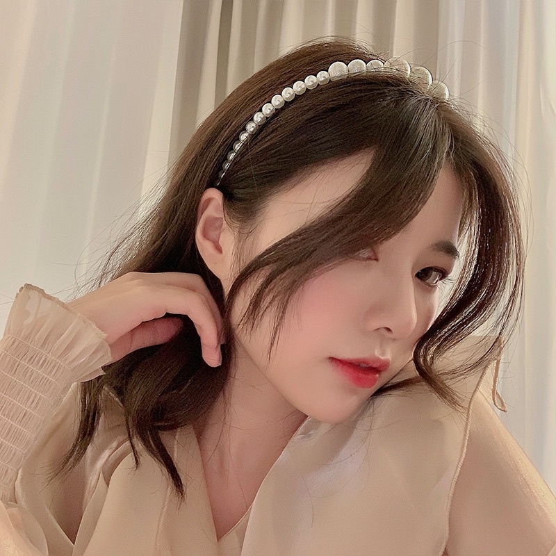 Bờm Tóc Ngọc Đính Đá Phong Cách Tiểu Thư