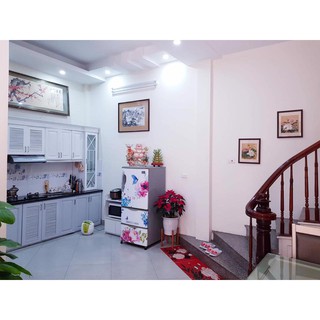 Miếng dán tủ lạnh  hoa mùa đông