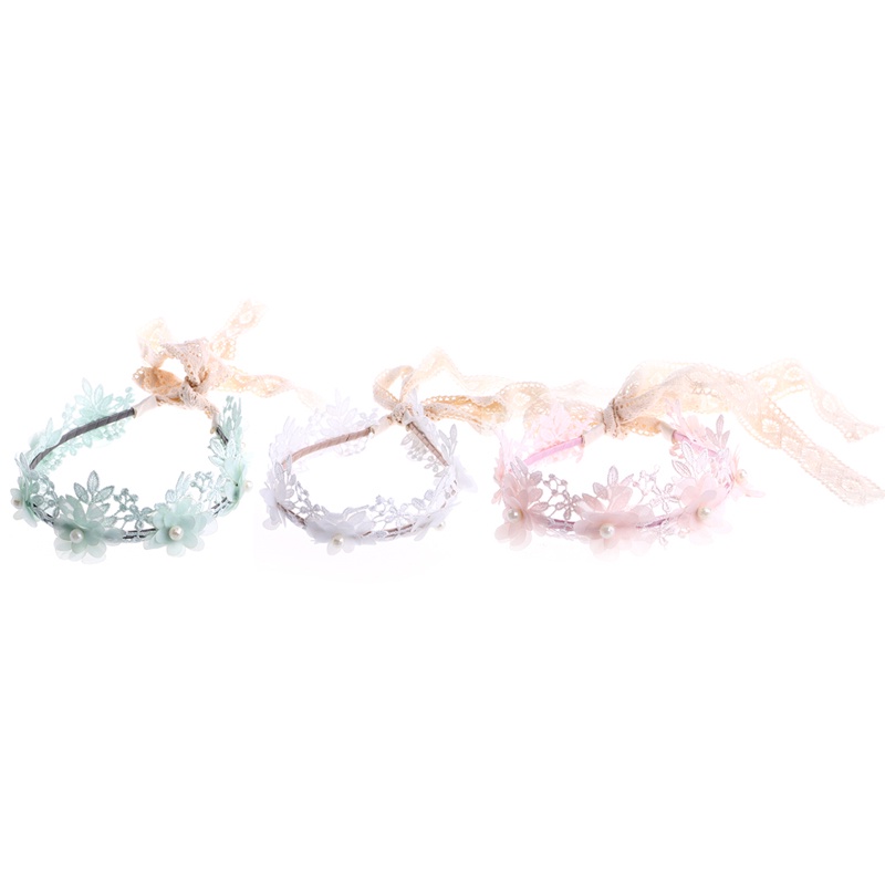 Băng Đô Ren Hoa Phong Cách Retro Thanh Lịch Dành Cho Bé Gái