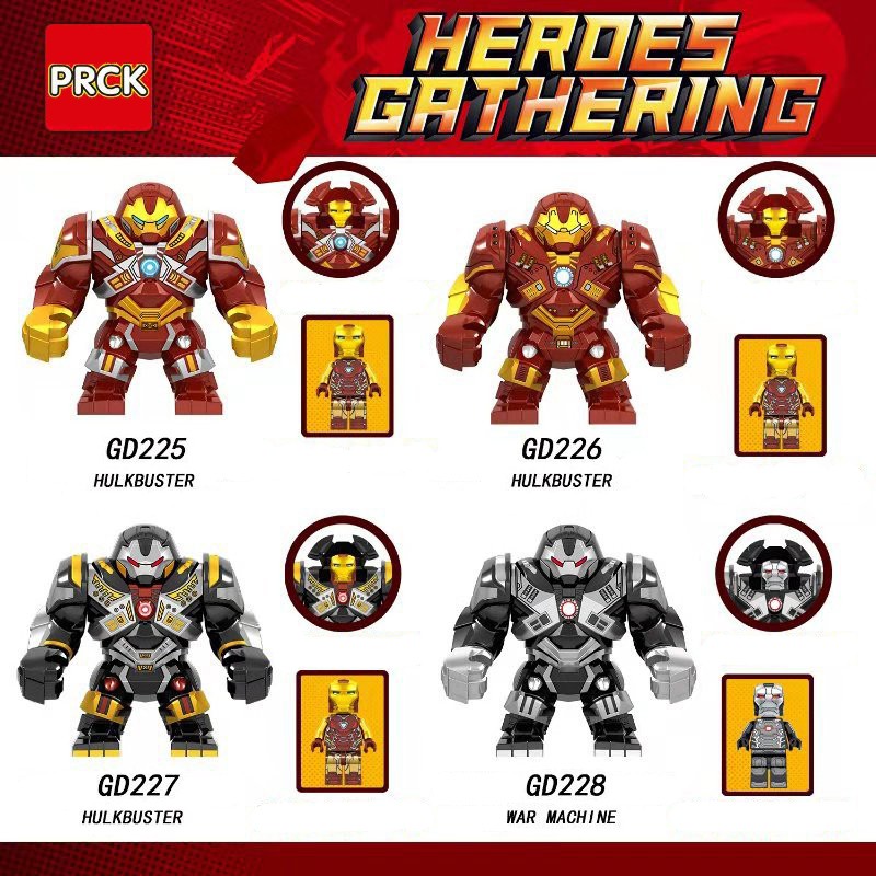 [Mã LIFE0503TOYS giảm 10% đơn 0Đ] BIGFIG Hulkbuster Các Phiên Bản Khác Nhau Mẫu Đẹp GD225 GD226 GD227 GD228