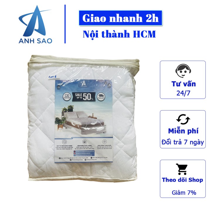 Tấm lót bảo vệ nệm cao cấp Ánh Sao - kích thước 1m6x2m/ 1m8 x 2m - Phụ kiện giường ngủ [chăn ga gối đệm]