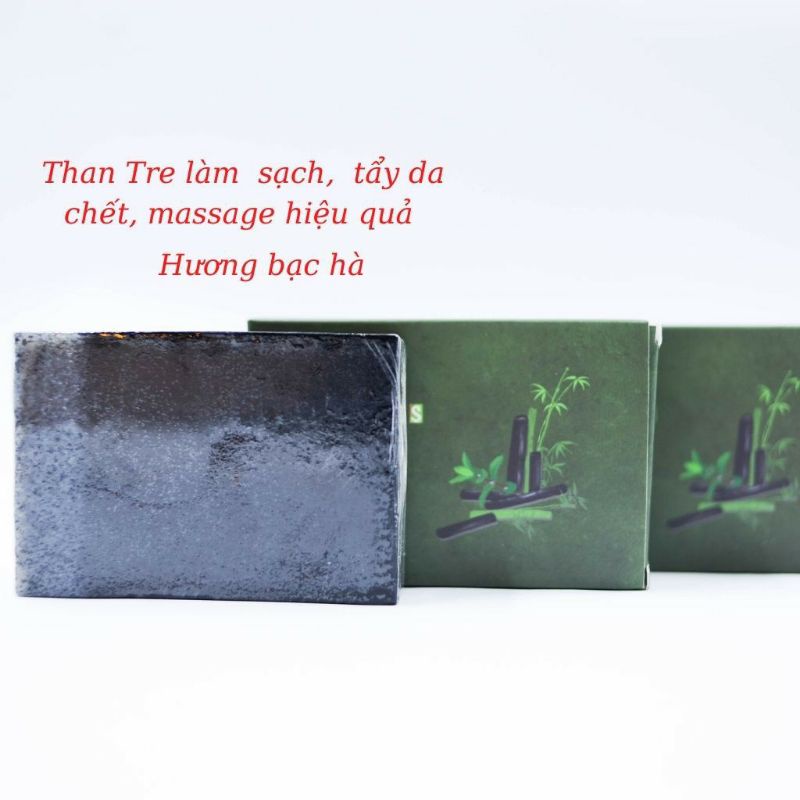 [CHÍNH HÃNG] SOAP Xà Phòng- Xà Bông Thảo Dược Than Tre Sinh Dược- LÀM SẠCH THẾ BÀO CHẾT, SÁNG DA