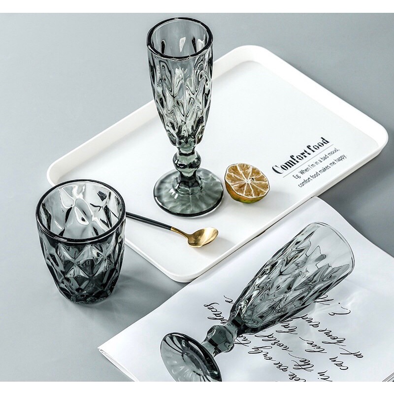 Cốc Ly Thủy Tinh Hoàng Gia Anh Sang Chảnh Hàng Cao Cấp MinHome