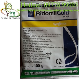 Chế phẩm trừ nấm bệnh Ridomil Gold 100g