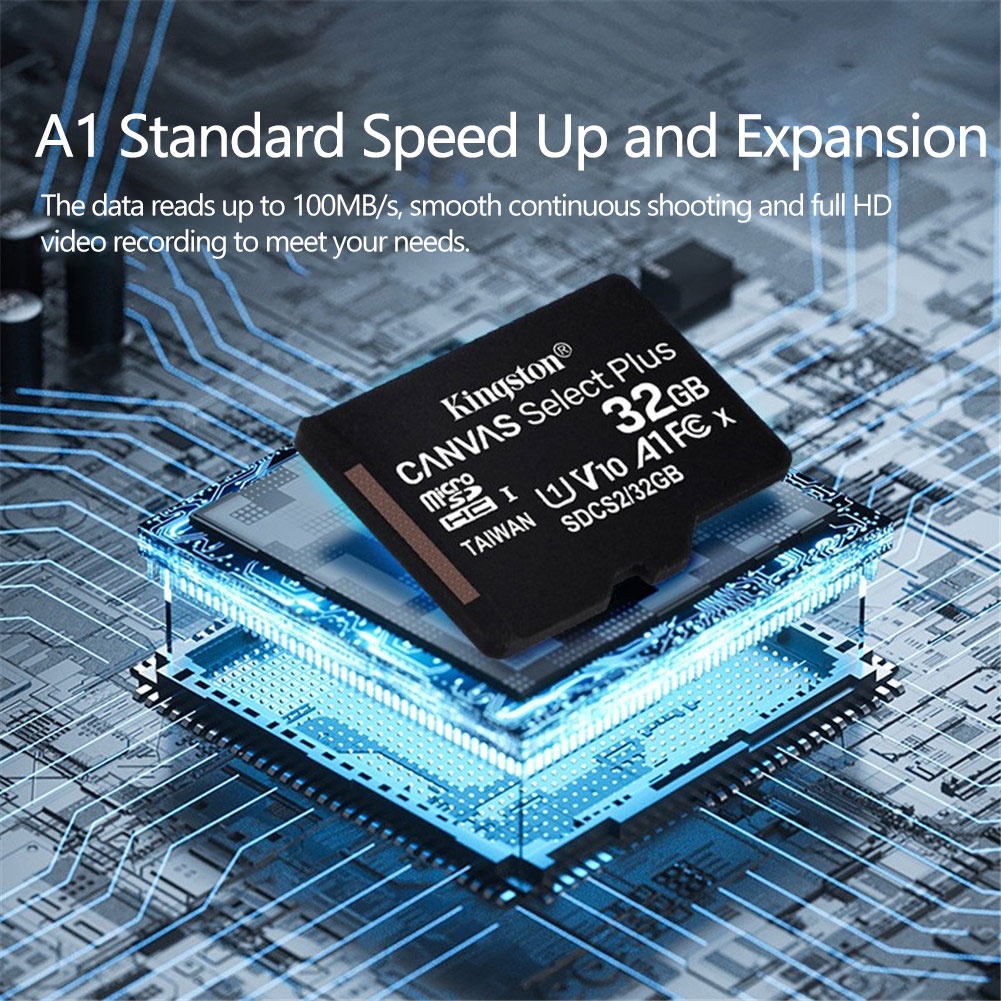 Thẻ Nhớ Kingston 128gb 32gb Micro Sd Tf 64gb 256gb100mb/s Tốc Độ Đọc flash12_vn