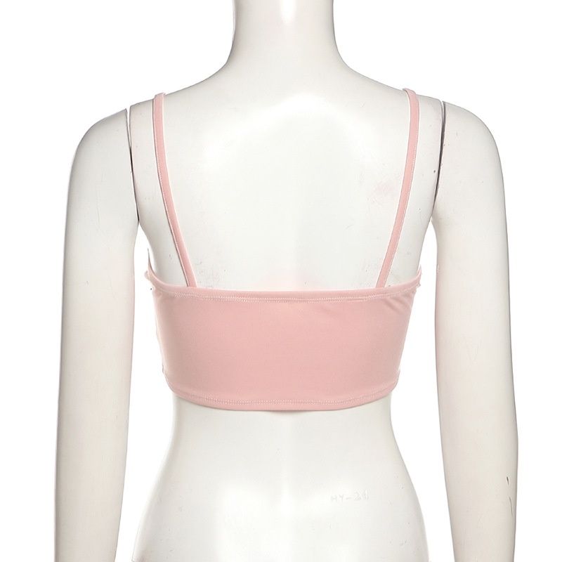 Áo Tank Top Hở Lưng Xếp Ly Thời Trang Cho Nữ