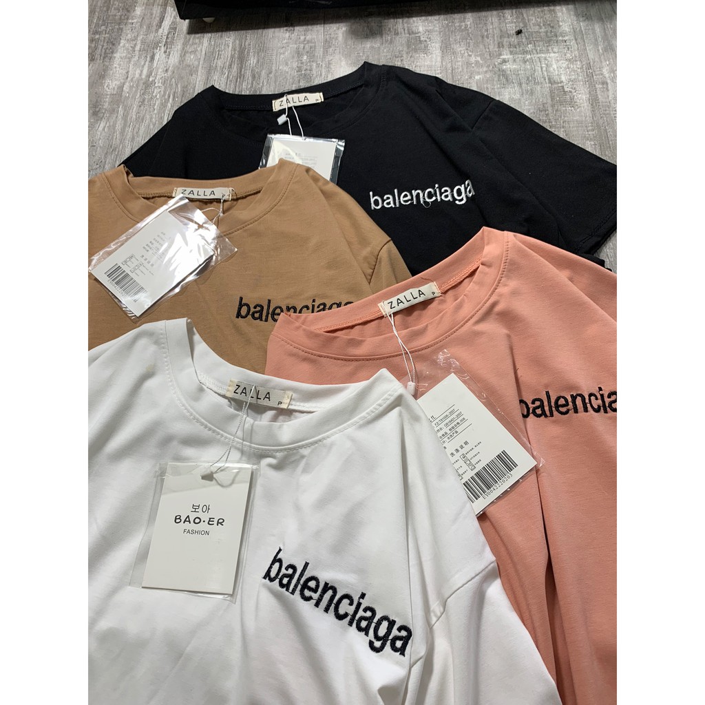 Bộ Cotton Thụng Balencia Thêu Chữ Nổi | BigBuy360 - bigbuy360.vn