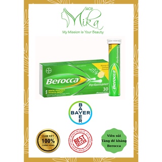 Viên sủi Bổ sung Vitamin Tăng sức đề kháng Berocca Performance Bayer