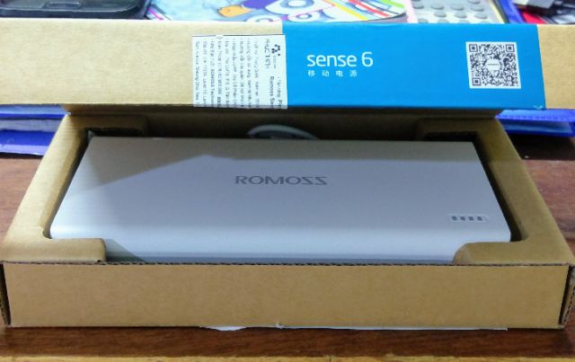 Pin sạc dự phòng Romoss Sense 6 - Solit 20 - 20.000mAh chính hãng Phúc Thịnh NK và PP