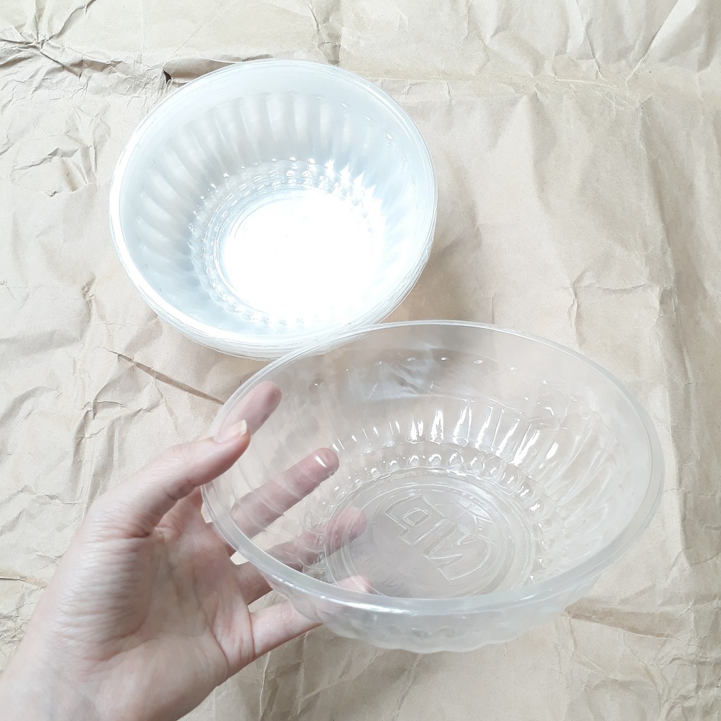 50 tô nhựa 17 x 6 cm dùng 1 lần bát tô đại 1 lần (không kèm nắp) Plastic bowl