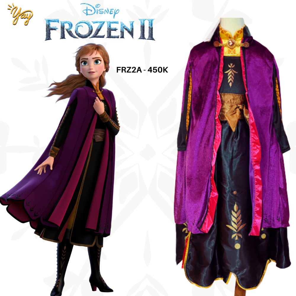 [ CÓ ẢNH THẬT] Váy Công Chúa Anna - Frozen 2 - FRZ2A