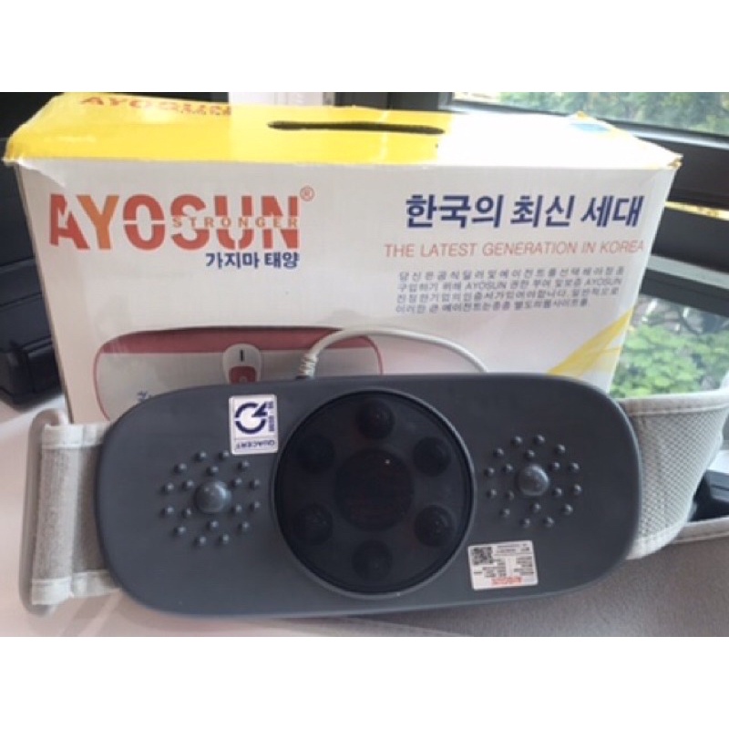Đai massage bụng Hàn quốc Ayosun- Bảo hành 5 năm chuẩn hãng