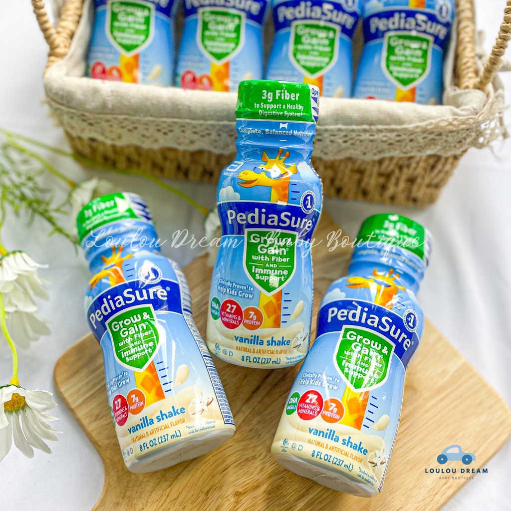 Sữa nước Pediasure Grow Gain With Fiber vị vani 237ml
