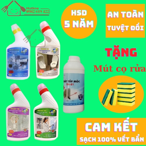 Tẩy dầu mỡ - Tẩy kính nhà tắm - Tẩy nắp bồn cầu - Tẩy vòi nước inox - Tẩy mốc quần áo - Nước tẩy đa năng