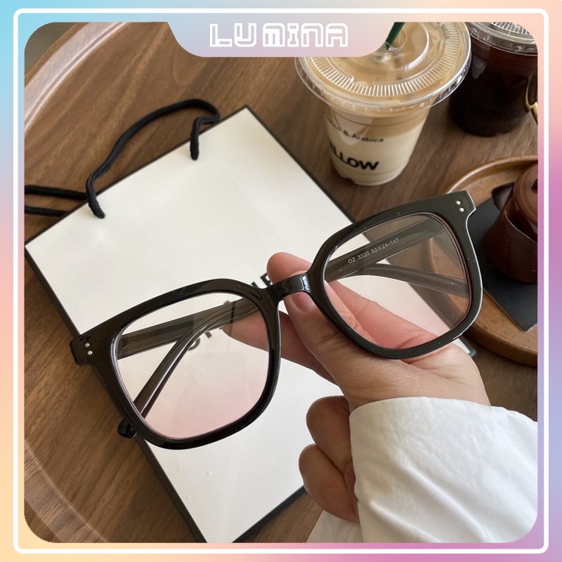 Kính mát teen nữ style Hàn Quốc dáng vuông pha hồng baby cá tính chống tia UV đi biển kỷ yếu đẹp giá rẻ LUMINA 091