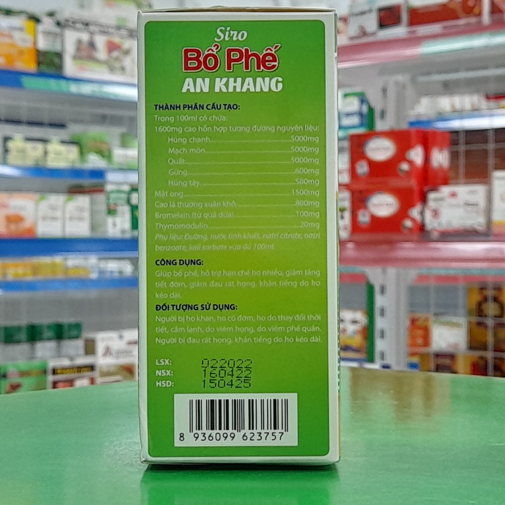 Siro Bổ Phế An Khang- Hỗ trợ hạn chế ho nhiều, giảm tăng tiết đờm, tăng hệ miễn dịch đường hô hấp