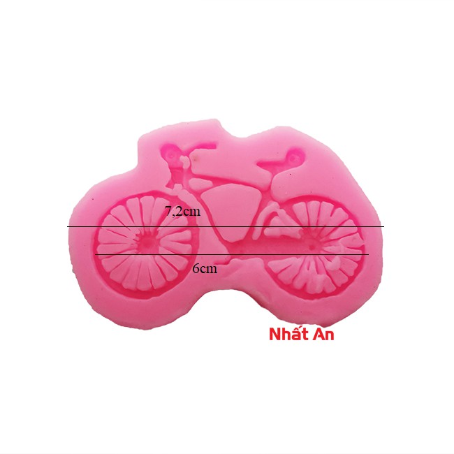 Khuôn silicone 4D hình chiếc xe đạp