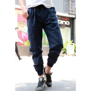 Quần jogger nam kaki chất mát màu tím than