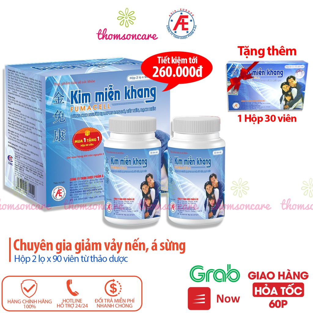 Kim miễn Khang Dạng lọ mẫu mới tiết kiệm hơn, hỗ trợ giảm vảy nến từ thảo dược