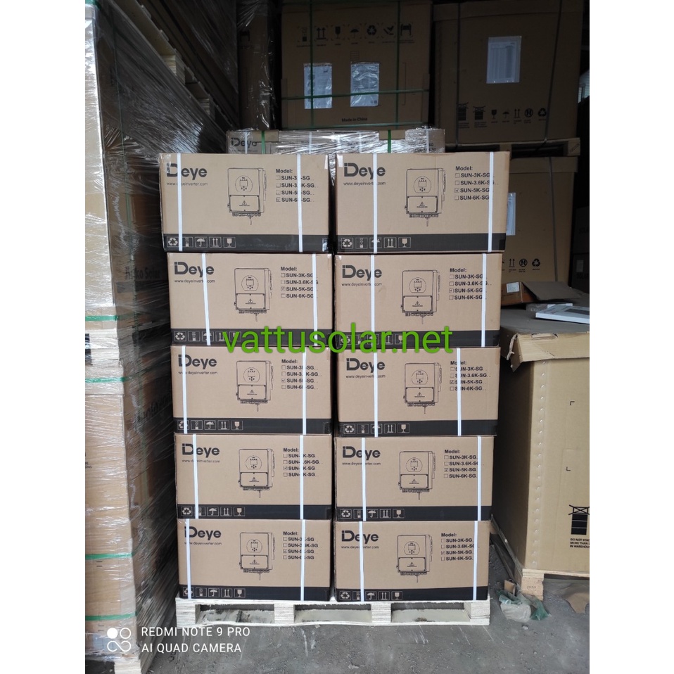 Biến tần hòa lưới lưu trữ Deye 5kw - HYBRID INVERTER DEYE 5KW - SUN-5K-SG04LP1-EU