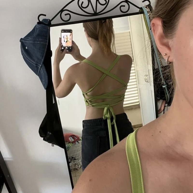 ÁO 2 DÂY ÔM CROPTOP DÂY CỘT LƯNG TRENDY BASIC PHONG CÁCH THỜI TRANG SEXY GIÁ RẺ