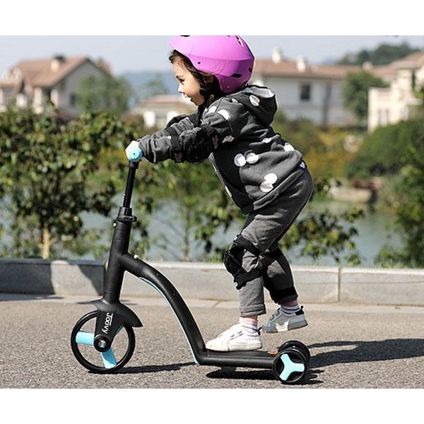 Xe Scooter Joovy Nadle TF3 cho bé 3 trong 1 biến hình thành xe chòi chân, xe trượt, xe đạp từ 1 đến 6 tuổi