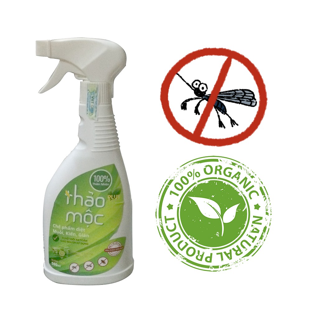 Thảo Mộc Plus - Bình Xịt Kiến, Gián Oragnic 500ml