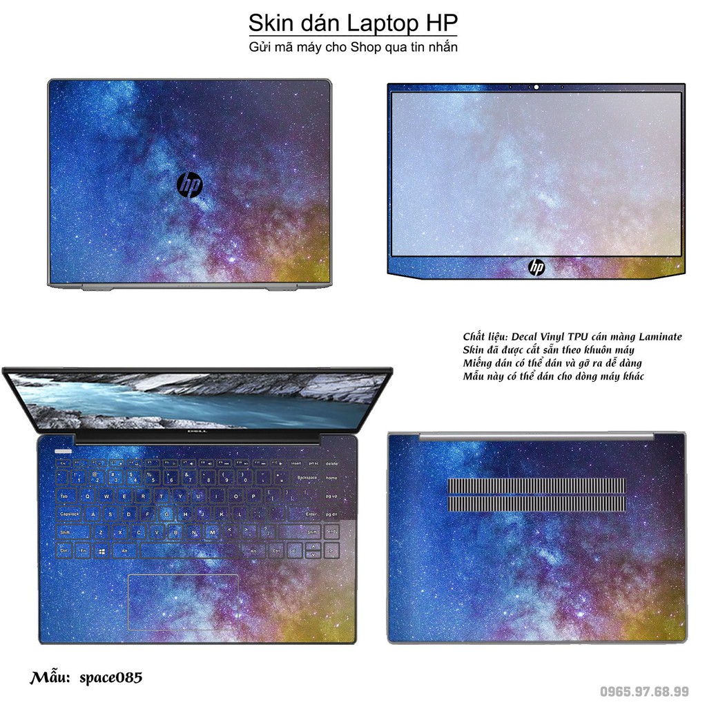 Skin dán Laptop HP in hình không gian nhiều mẫu 15 (inbox mã máy cho Shop)