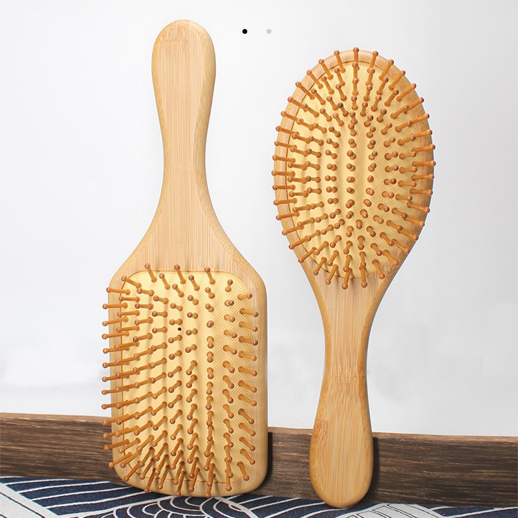 Lược Gỗ Tre Tự Nhiên Mát Xa Da Đầu Chống Tĩnh Điện