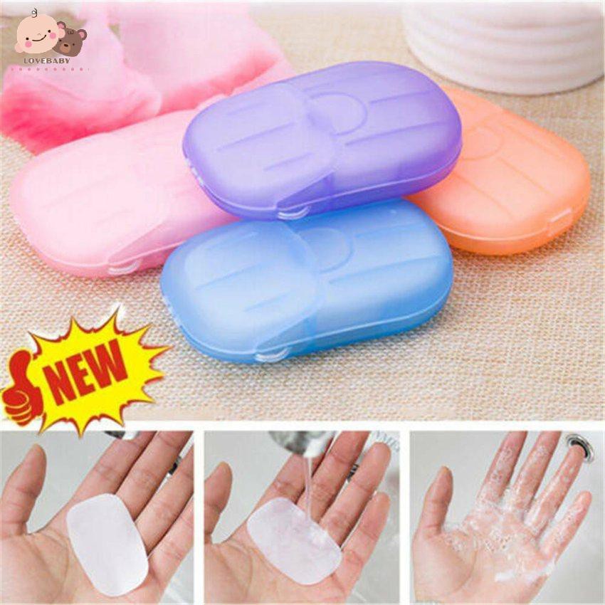 Xà phòng giấy mini dùng một lần nhỏ gọn tiện lợi khi du lịch