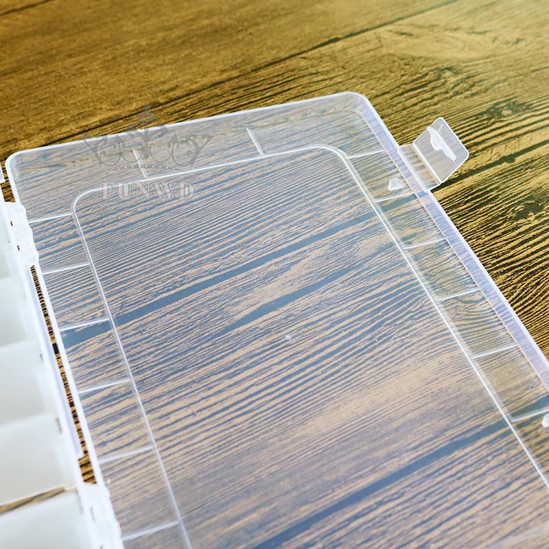 10/15/24 Compartments Plastic Box Jewelry Bead Storage Container DIY Organizer