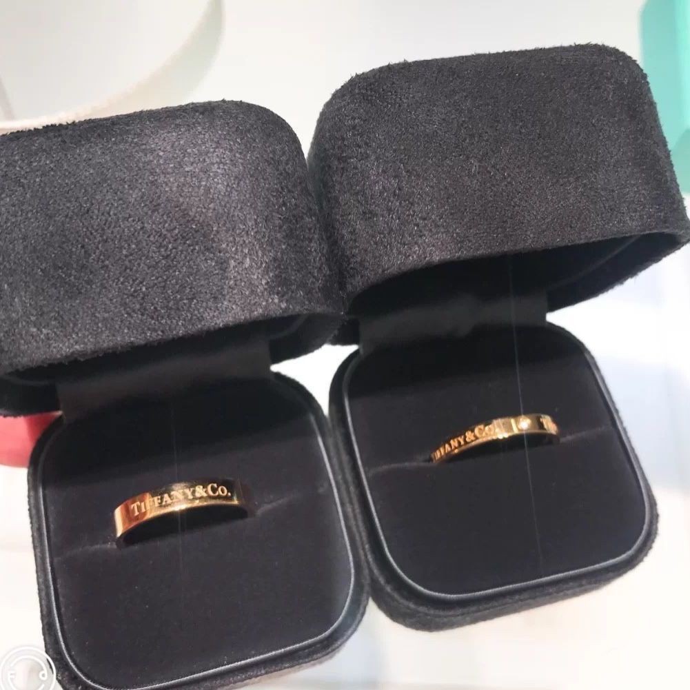 Gift Accessories Ring Couple Ring V Gold 18k Tiffany