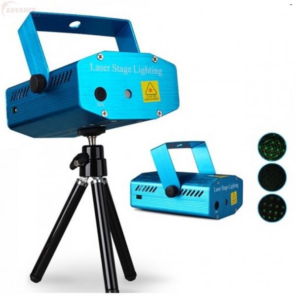 ĐènGIADUNGTONGKHO1Đèn Trang Trí Laser Light Mini Cảm Biến Chớp Theo Nhạc, Đèn LED trang trí phong bay phòng karaoke