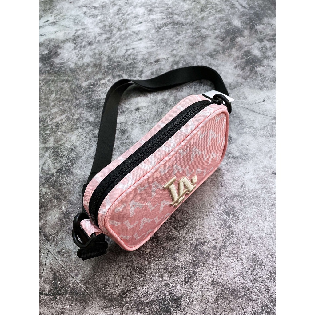 Túi đeo chéo nữ B214 MLB LA MONOGRAM CROSSBODY BAG PINK