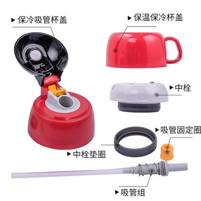 Cốc giữ nhiệt bằng thép không gỉ dễ thương cho trẻ em Zojirushi Cốc uống nước 450ml nước uống cho bé Nhật Bản