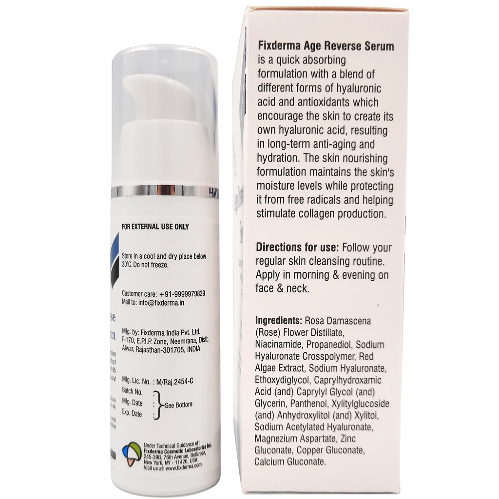 Serum Dưỡng Ẩm Phục Hồi Trẻ Hóa Làn Da Fixderma Age Reverse Serum – 30ml