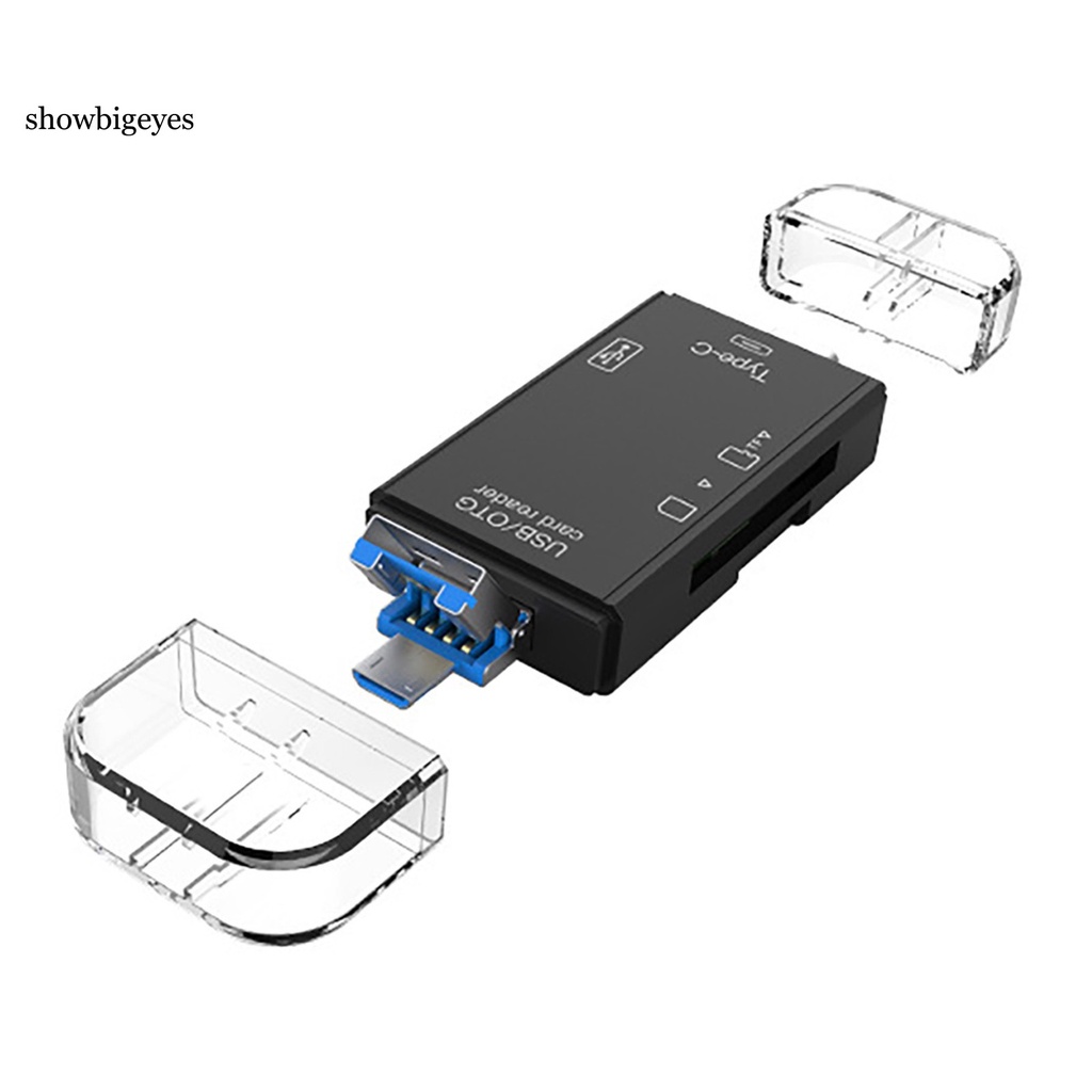 Đầu Đọc Thẻ Nhớ Đa Năng Cổng Usb 3.0 Type-C Tf-Sd Cho Điện Thoại Di Động