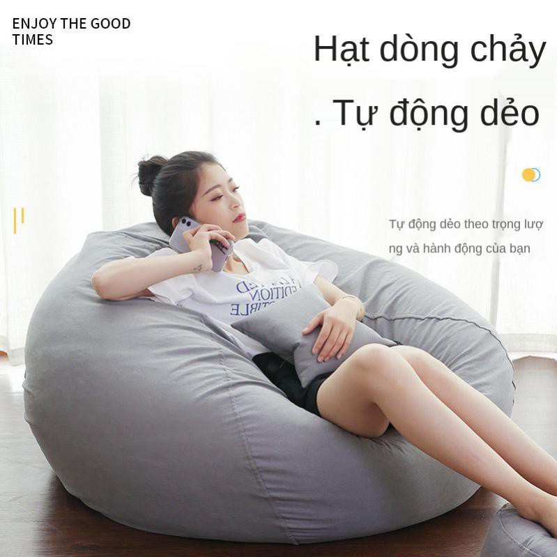 Ghế sofa lười tatami net màu đỏ beanbag bean bag ban công phòng khách nhỏ ngủ đơn ..